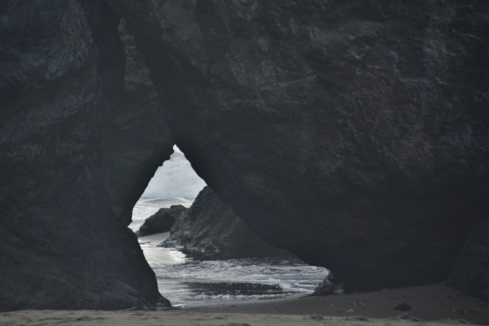 seastack with arch